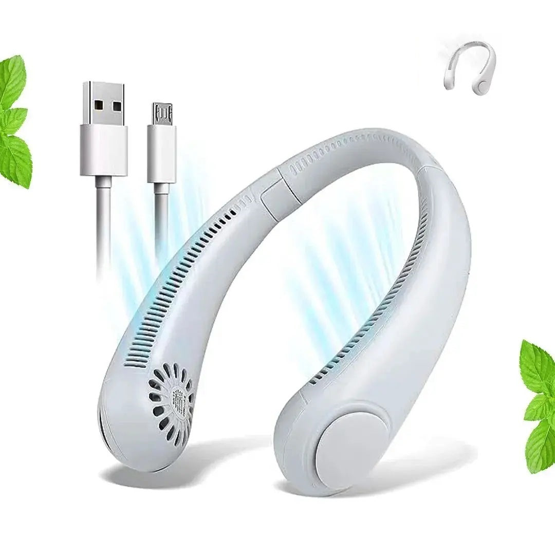 Portable Neck Fan, Bladeless Hanging Neck Fan, Summer