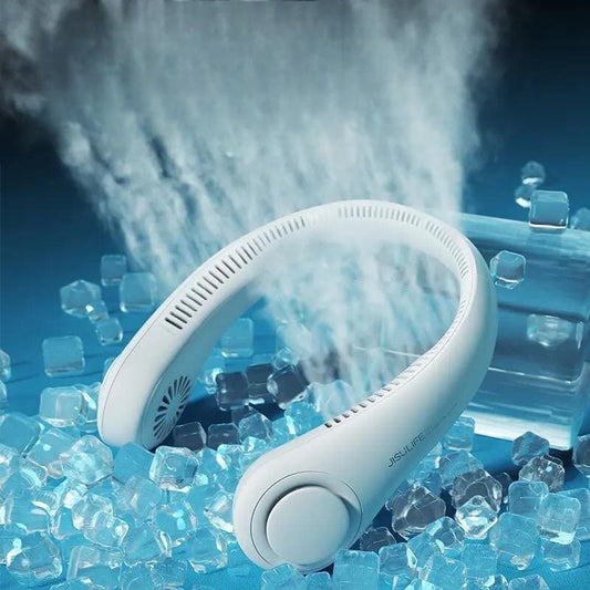 Portable Neck Fan, Bladeless Hanging Neck Fan, Summer