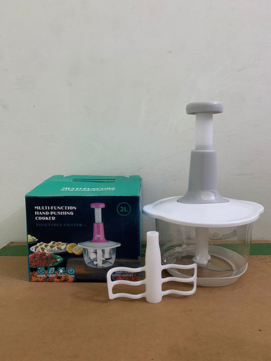 Hand Press Manual Chopper Easy to use / Portable . Save Time ( Color will be random)